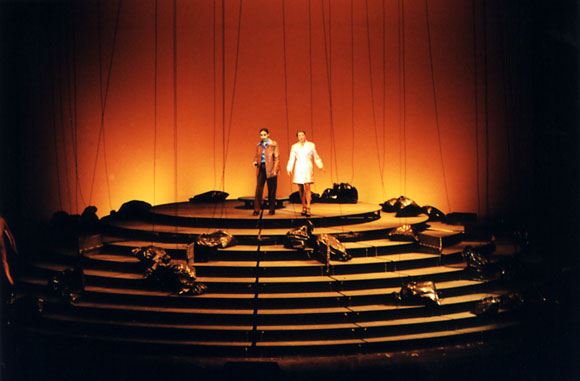 le grand macabre_img07: title: grand macabre img07 author: donmartin supersets 1998 description: marie-claude chappuis, cornelia hosp keywords: renate martin, andreas donhauser, supersets, michael sturminger, györgy ligeti, tiroler landestheater